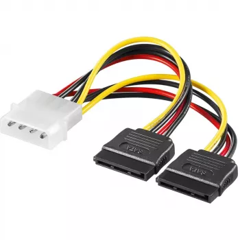 Goobay SATA Power Adapter 4Pin - 2x15Pin Molex