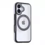 Schutzhülle Torras Ostand R Fusion für iPhone 16 Plus – Schwarz, schlanker Hartschalen-Schutz