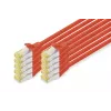 Digitus DK-1644-A-020-R-10 CAT 6A S/FTP Patchkabel 2 m, Rot, 10er-Pack