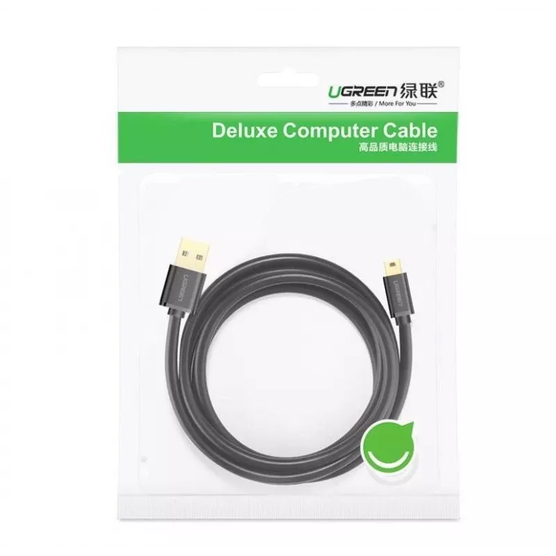 Ugreen USB-Kabel - Mini-USB 480 Mbit/s 3 m US132 (schwarz)