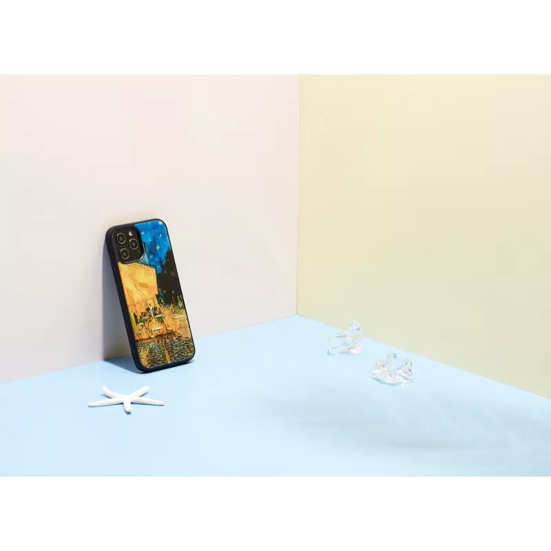 Schutzhülle iKins für Apple iPhone 12 Pro Max — schwarz Cafe Terrace