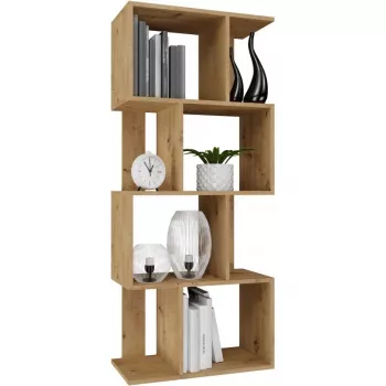 Regal FIESTA 4P 59.5x30x140 cm, Artisan-Eiche