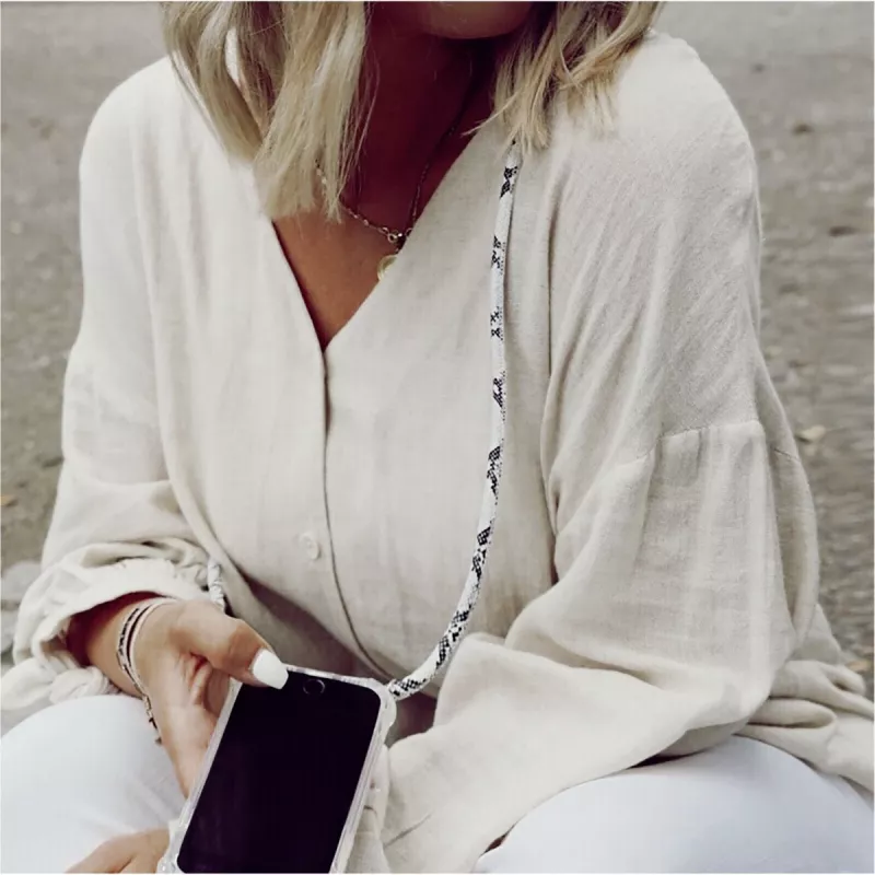 Halskette Lookabe Snake Edition für iPhone XR, Silber – tragbares Telefonzubehör