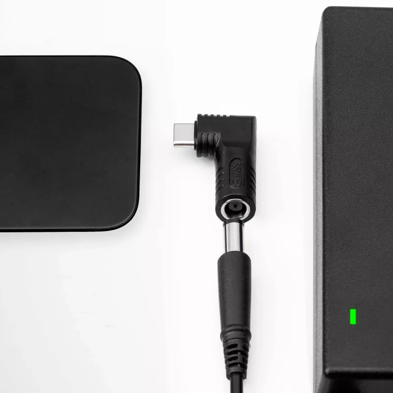 Akyga AK-ND-D06 Adapter DC 5,5 x 2,5 mm auf USB-C PD für Notebook-Netzteile, 65 W