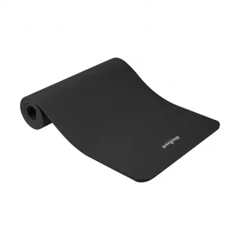Gymnastikmatte für Yoga, Pilates, Fitness, 183x61 cm, Stärke 6 mm, TPE-Material, schwarz, REBEL ACTIVE