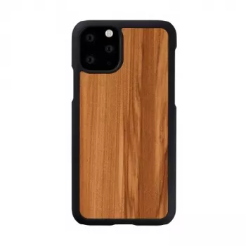 Smartphone-Hülle man and wood für iPhone 11 Pro — Ausführung Cappuccino-Schwarz