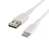 Kabel PVC USB-C auf USB-A 15 cm Weiß