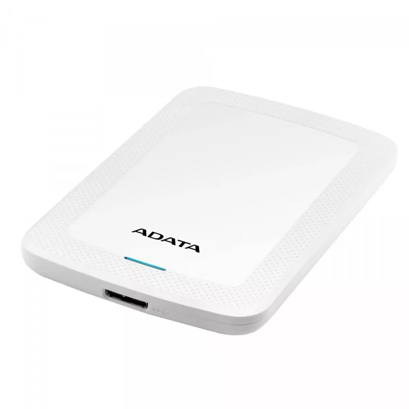 ADATA HV300 - Festplatte - 2 TB - extern (tragbar) - USB 3.1 - 256-Bit-AES - Weiß