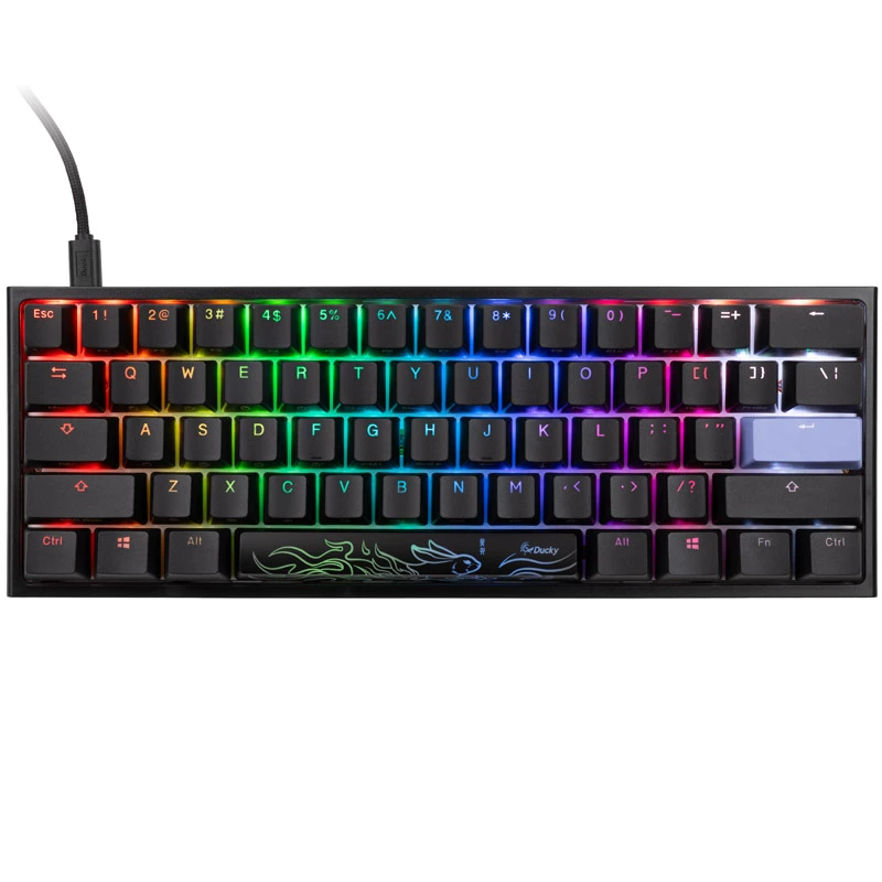 Ducky One 2 Mini RGB Tastatur Gaming USB US English Schwarz Mechanisch Kabelgebunden