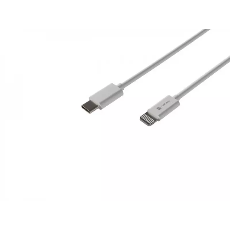 Kabel Lightning (m) -> USB-C (m) 2m MFi Prati Weiß Natec NKA-2151