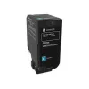 Lexmark 74C2HC0 Rückgabe-Tonerkartusche, cyan, hohe Reichweite, 12000 Seiten
