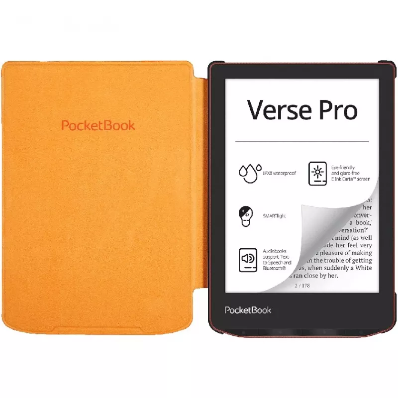 PocketBook H-S-634-O-WW Shell Cover für Verse / Verse Pro, 6 Zoll, Orange