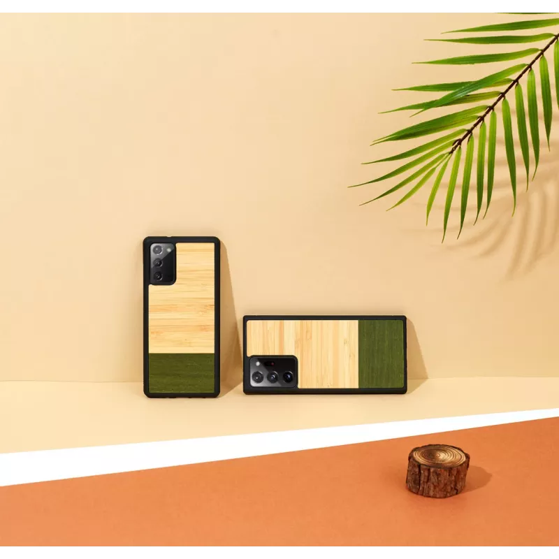 Handyhülle Man and Wood Galaxy Note 20 Ultra — Bambuswald-Schwarz Schutzhülle