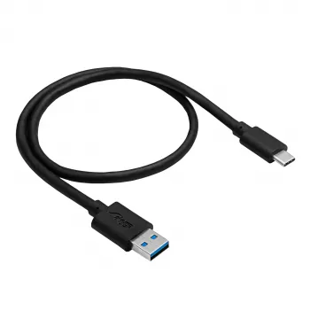 Akyga AK-USB-24 USB 3.1 Kabel Typ A auf Typ C, 0,5 m, Schwarz