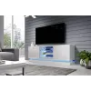 Cama Meble QIU 160 TV-Schrank, MDF, weiß Hochglanz