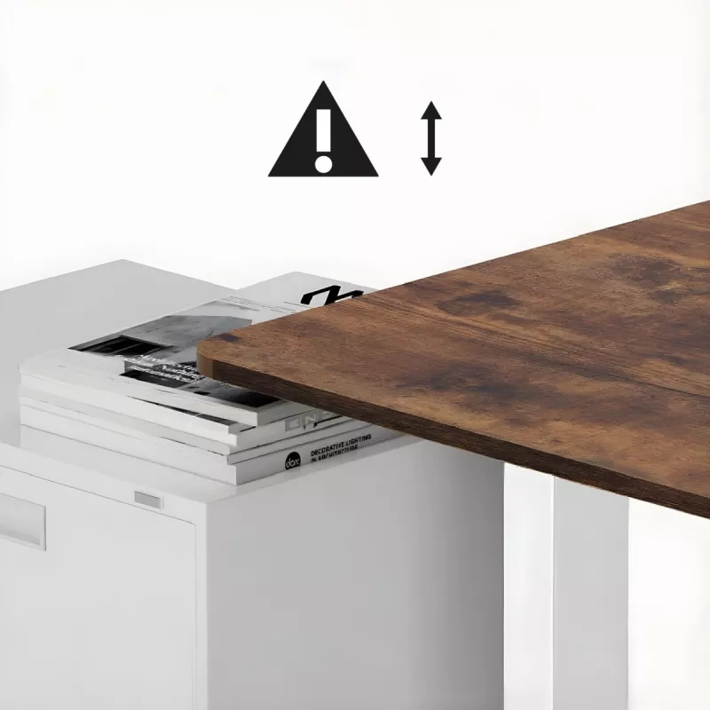 Elektrisch höhenverstellbarer Schreibtisch ergo office ER-400 W — max. Höhe 1160 mm, max. Belastung 80 kg