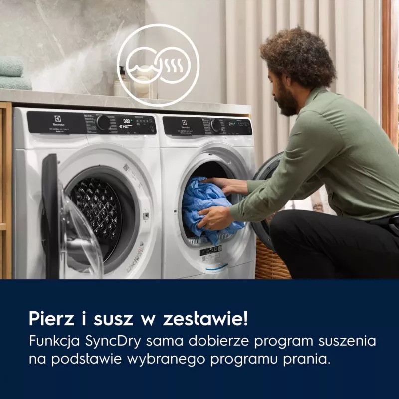 Wäschetrockner Electrolux EW7D585UCP 8 kg Wärmepumpe, Kondensationstrocknung