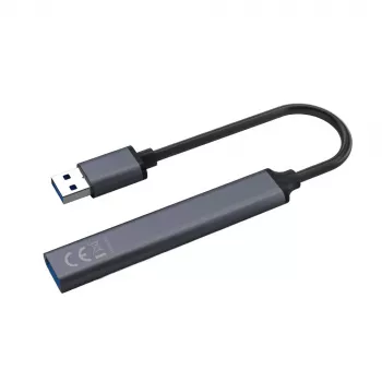 Savio AK-70 USB-A-Hub, 4-in-1: 3 x USB-A 2.0 + 1 x USB-A 3.1 Gen 1, 5 Gbit/s