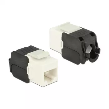 Delock 86266 Keystone-Modul RJ45 auf LSA Cat.6A UTP, weiß