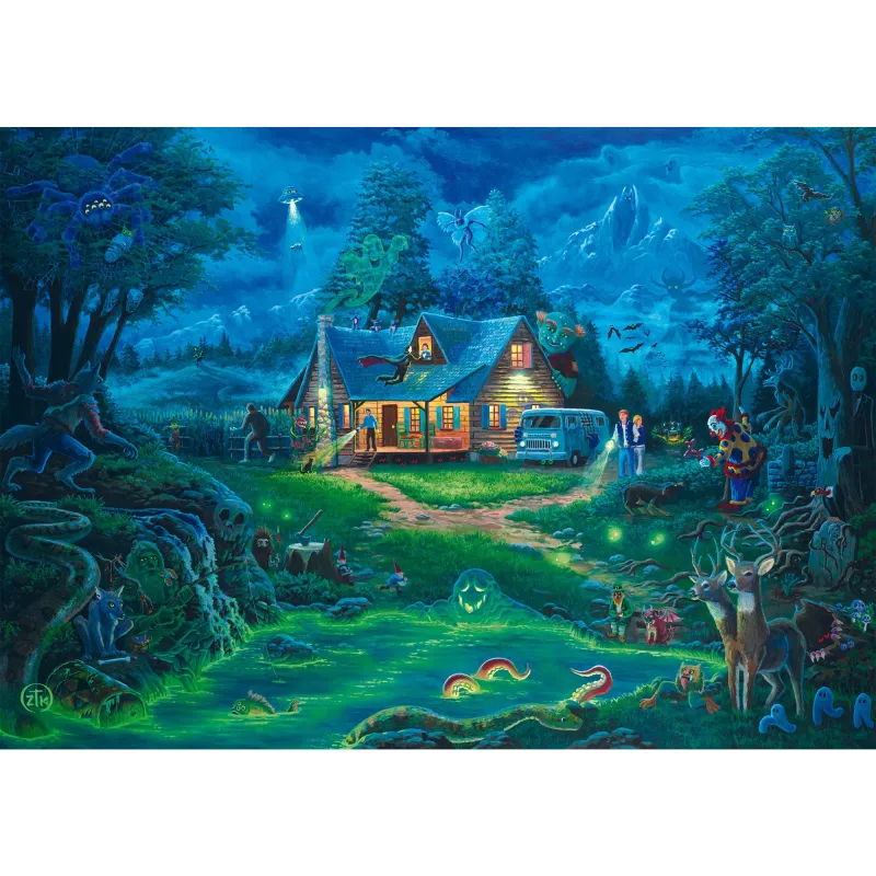 Schmidt Spiele Puzzle Zac Kinkade The Haunted House 1000 Teile, fertige Größe ca. 68 x 48 cm