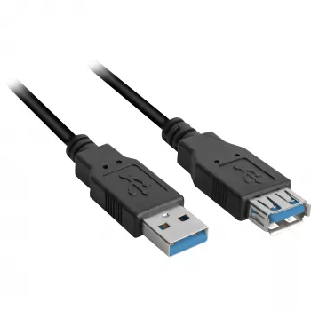 USB-Kabel Sharkoon 3m 2xUSB3.0-A
