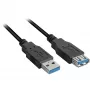 USB-Kabel Sharkoon 3m 2xUSB3.0-A