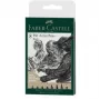 Faber-Castell Pitt Artist Pen 167158, Schwarz, 8 Stück