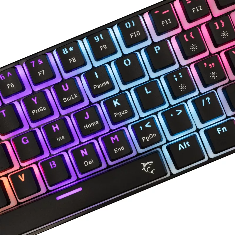 Gaming-Tastatur White Shark GK-2202 Ashiko 2 Schwarz/Rot US-Layout
