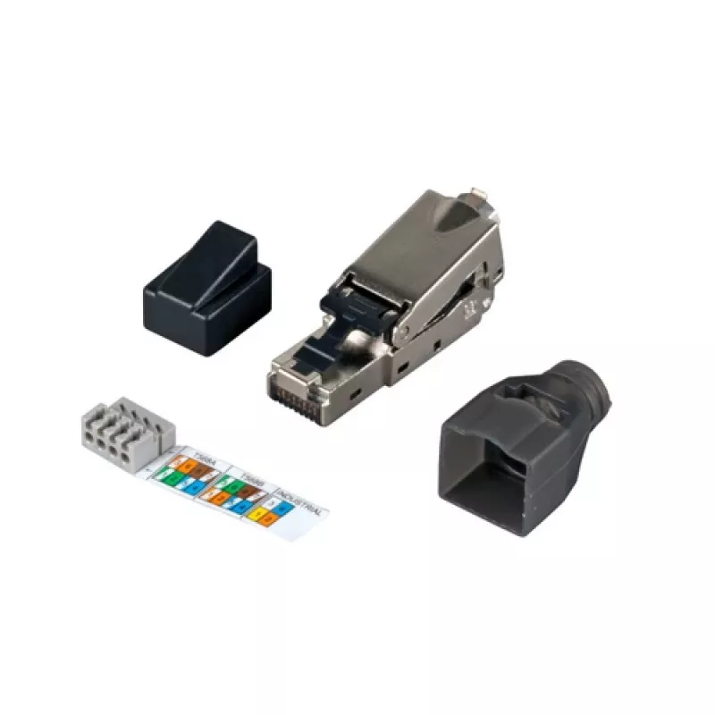 EFB Elektronik 88035.1 RJ45-Stecker STP Cat.6, feldkonfektionierbar, Silber
