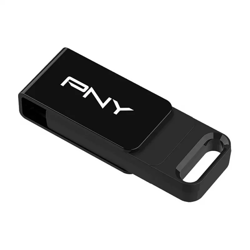 PNY Elite, 128 GB, USB Typ-C, 3.2 Gen 1 (3.1 Gen 1), 120 MB/s, Dia, Schwarz