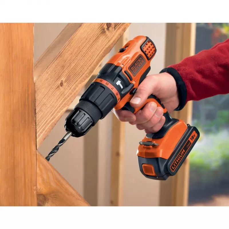 Pistolengriff-Bohrmaschine Black & Decker BDCH188N-XJ 1350 U/min, 18 V