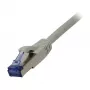 Patchkabel RJ45 - CAT6A 500MHz - 1,0m - grau - S-STP(S/FTP) - AWG26 - LSZH - Synergy 21