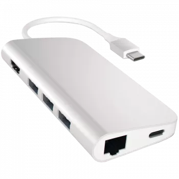 Satechi USB-C Multiport Adapter 8K mit Ethernet V3 space grey (ST-P8KEM)