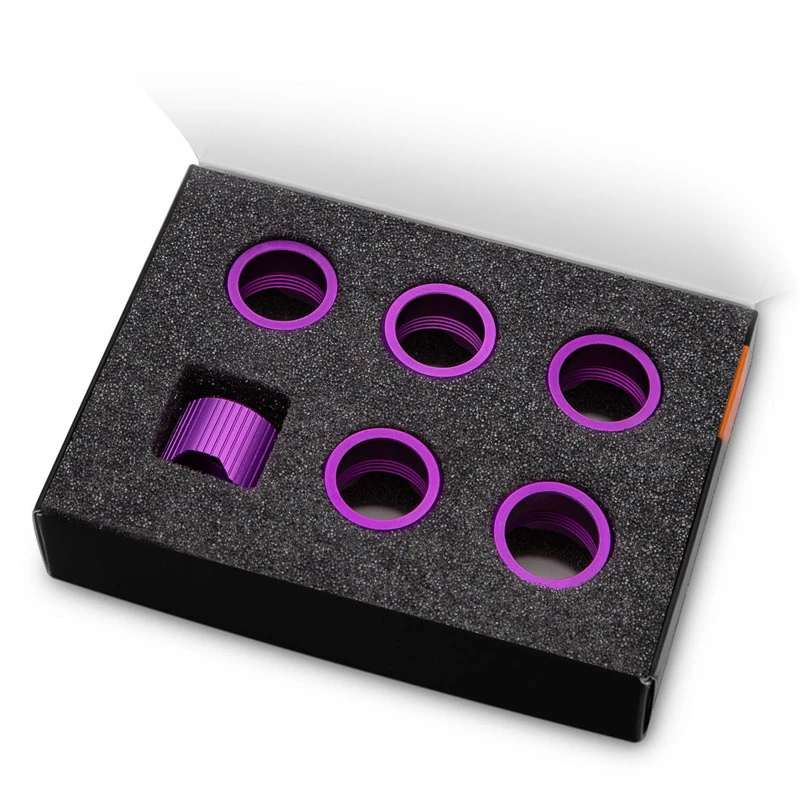 EK Water Blocks EK-Quantum Torque STC 16 Kompressionsringe, Lila, 6er-Pack