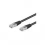 Wentronic Goobay CAT 5e Patchkabel, SF/UTP, Schwarz, 10 m - CCA Kupfer-Mix (68667)