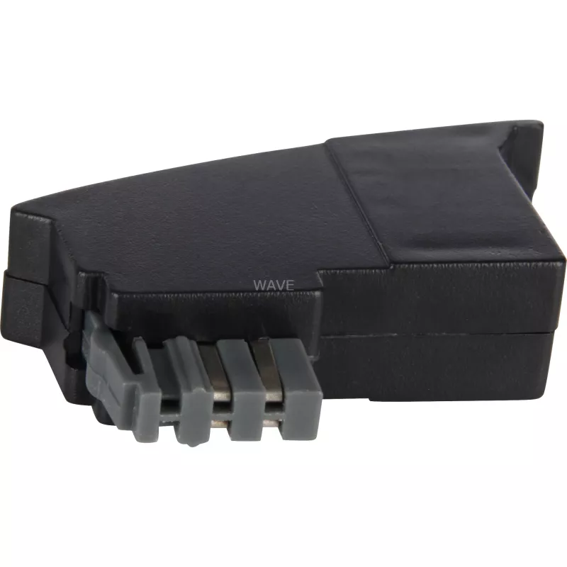 Goobay 50308 TAE-Telefonadapter, TAE-N-Stecker auf RJ11-Buchse, Schwarz