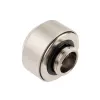 Hardtube Fitting 14 mm von OPTIMUS, satiniertes Nickel — Kompressionsverbinder für starre PC-Kühlschläuche