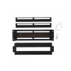 Lanberg AK-VDP103-B 19-Zoll 3U Spannungsverteilerfeld mit DIN-Schiene TS-35, Schwarz