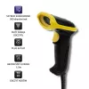 Qoltec 50867 Laser-Barcodescanner 1D/2D, USB, Schwarz