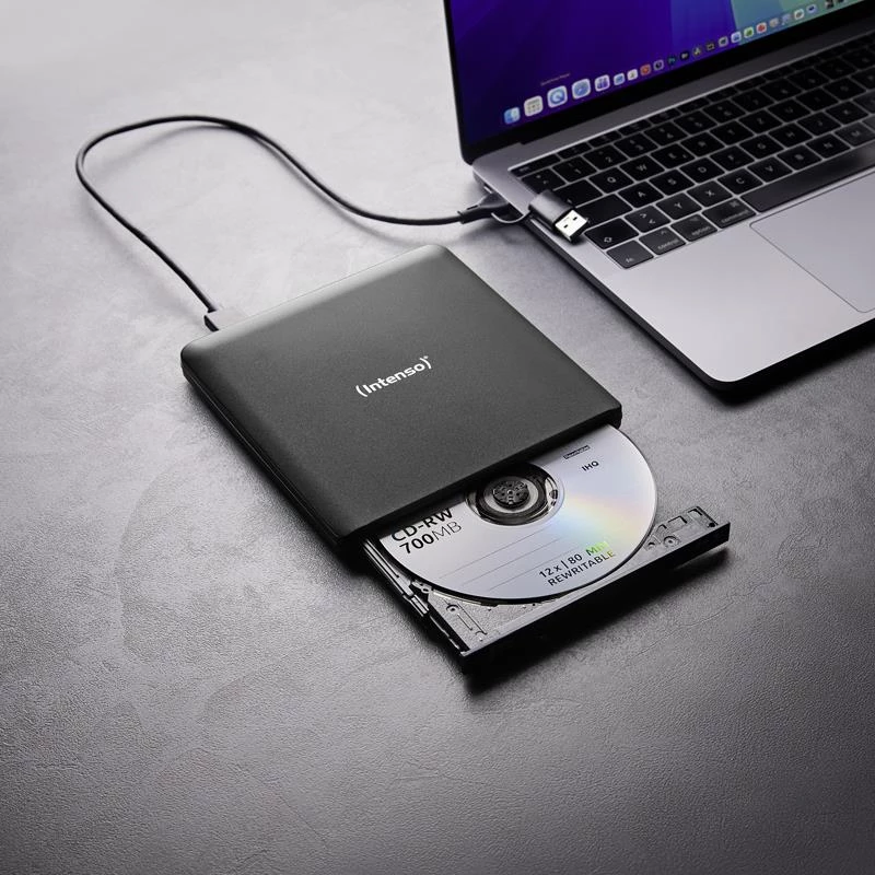 Intenso EOD 500BD Slim externer Blu-ray-Brenner, USB 3.2 Gen 1, Schwarz