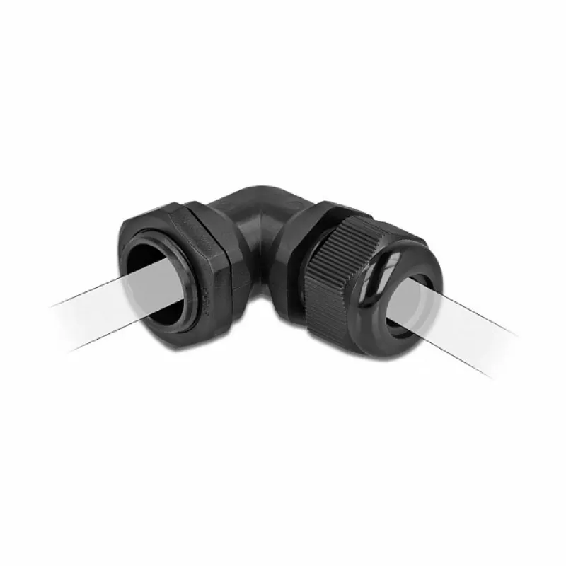 Kabelverschraubung DeLOCK 60296 Schwarz Kunststoff 1 Stück