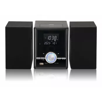 Tower-Stereoanlage Eltra JOWISZ BT CD USB schwarz – Stand-Lautsprechersystem mit Bluetooth, CD-Player und USB