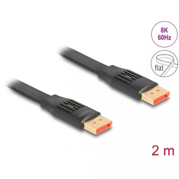 DeLOCK DisplayPort Flachbandkabel 8K 60 Hz 2 m