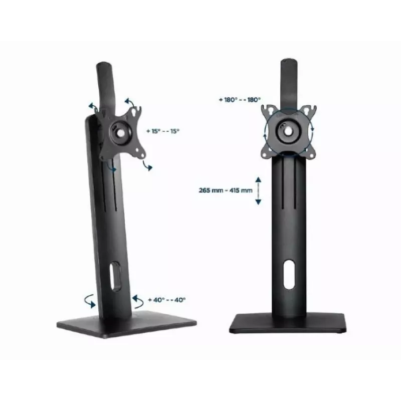 Gembird MS-D1-01 Monitor Tischständer höhenverstellbar Schwarz