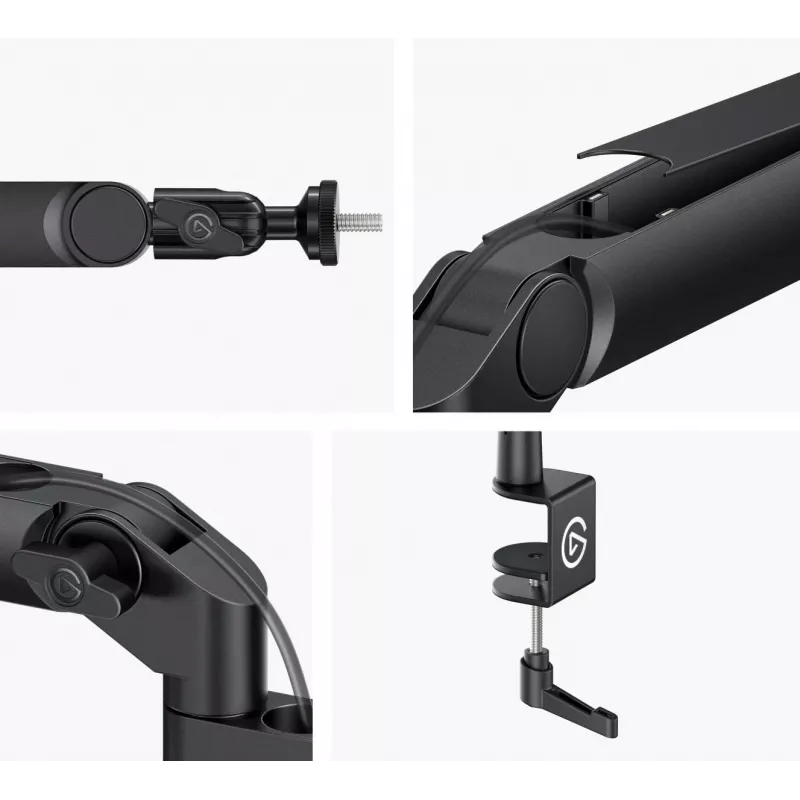 Mikrofonarm Elgato Wave Mic Arm Low Profile — verstellbarer Low-Profile-Auslegerarm für Studio und Streaming
