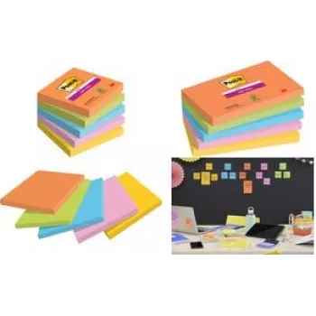 Post-it Super Sticky Notes Boost Collection Haftnotizen extrastark farbig sortiert 5 Blöcke (7100258933)