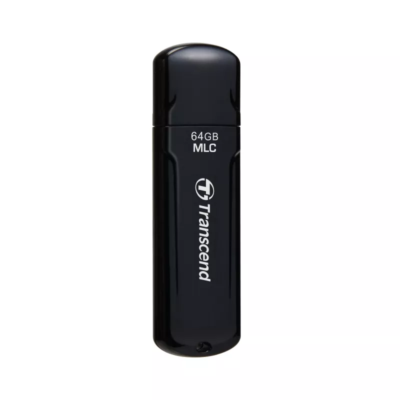 Transcend JetFlash 750 Endurance Series TS64GJF750K USB-Stick, 64 GB, USB 3.1 Gen 1, MLC, Klavierlack-Schwarz