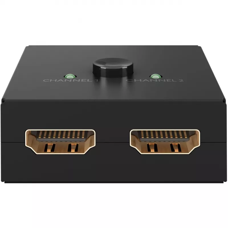 Goobay 58485 Manuelle HDMI-Umschaltbox 2 auf 1, 4K 30 Hz