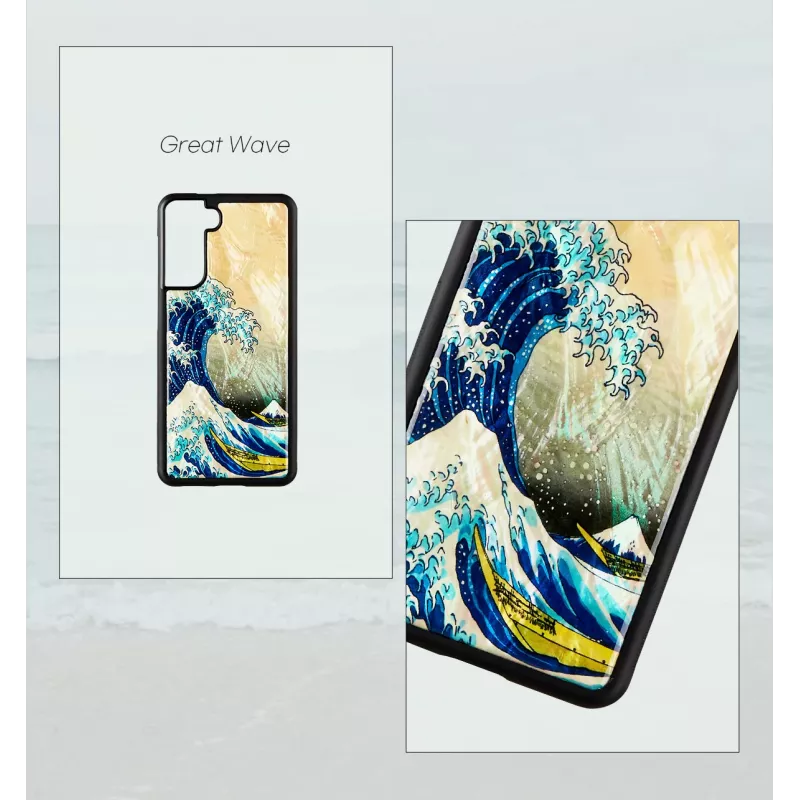 iKins Hülle für Samsung Galaxy S21 Great Wave off