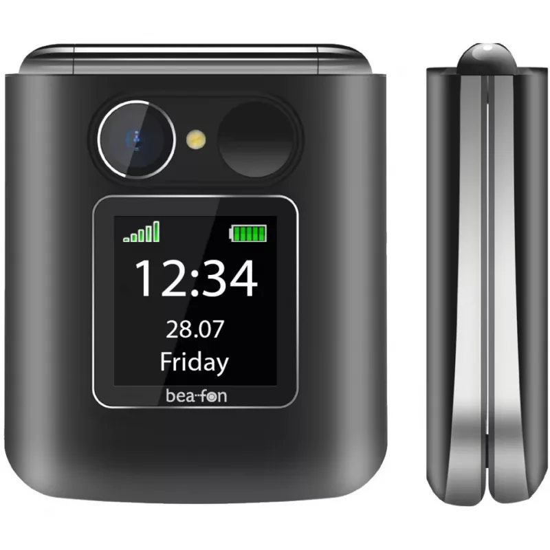 Bea-fon Fold 10 LTE Mobiltelefon, schwarz